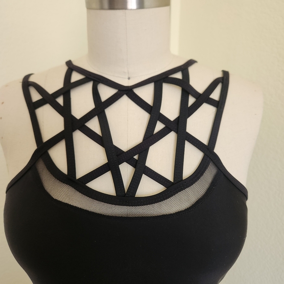 Gothic Onepiece Swimsuit - Picture 2 of 5